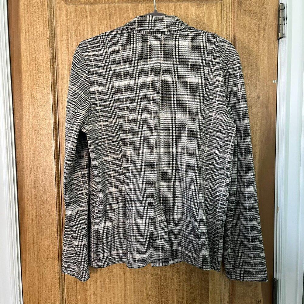 Anthropologie | Maeve Collegiate Plaid Knit Blazer | - Picture 6 of 10